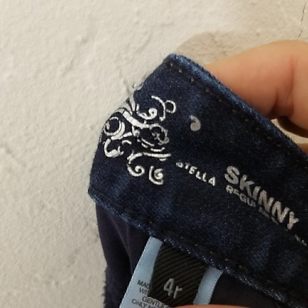 Express Skinny Stella Regular Fit Stretch Jeans Blue Size 4r - Picture 6 of 7
